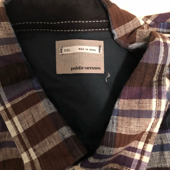 Public Opinion button down - Picture 2 of 2